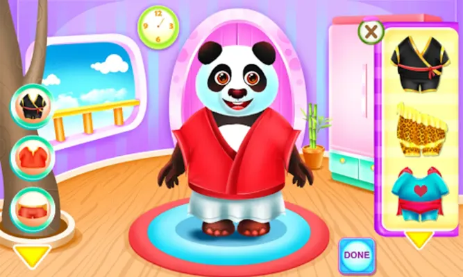 Virtual Pet Panda Caring Game android App screenshot 0